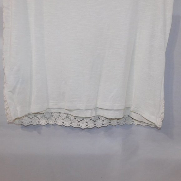 Lands  End Womens 10-12 Crochet Overlay Top - Picture 9 of 11